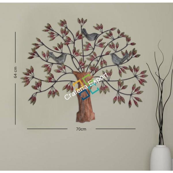 Beautiful tree with sitting bird wall Hanging  Art Sculpture / Gift/ wall decor items