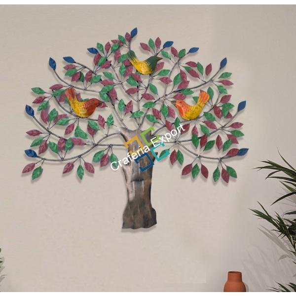 Beautiful tree with sitting bird wall Hanging  Art Sculpture / Gift/ wall decor items