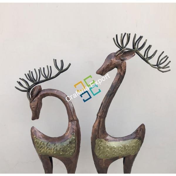 Antique Deer Couple Showpiece/Figurine for home decor/gift (set of 2)