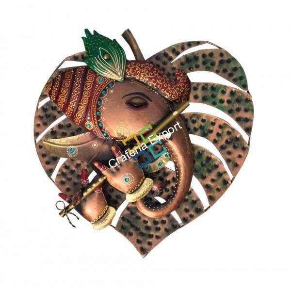 Trendy Handicraft Ganeshna Wall Hanging on Palm leaf for wall decor/interior decor