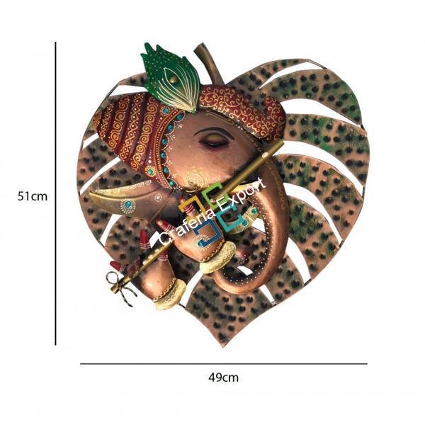 Trendy Handicraft Ganeshna Wall Hanging on Palm leaf for wall decor/interior decor