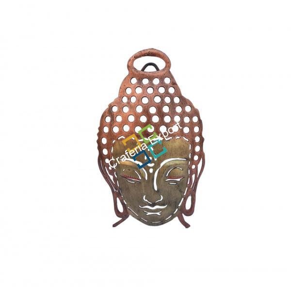 Decorative Handcrafted Buddha Face Figurine Showpiece/Wall Hanging