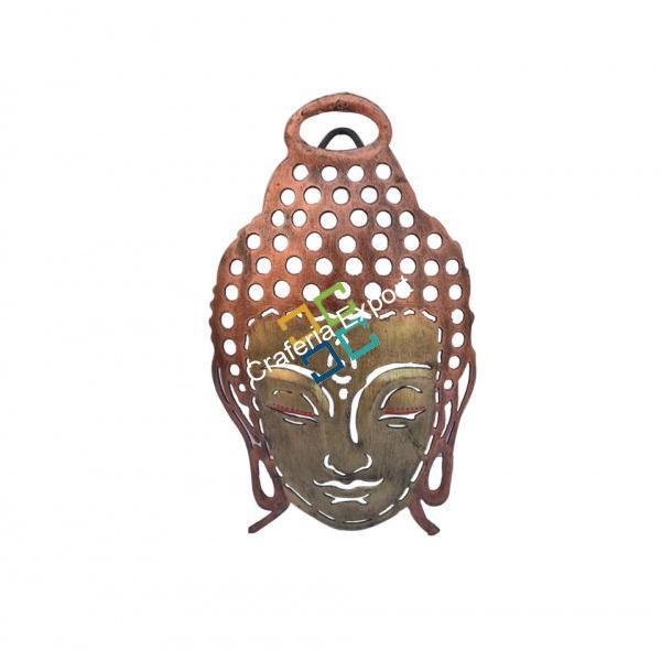 Decorative Handcrafted Buddha Face Figurine Showpiece/Wall Hanging