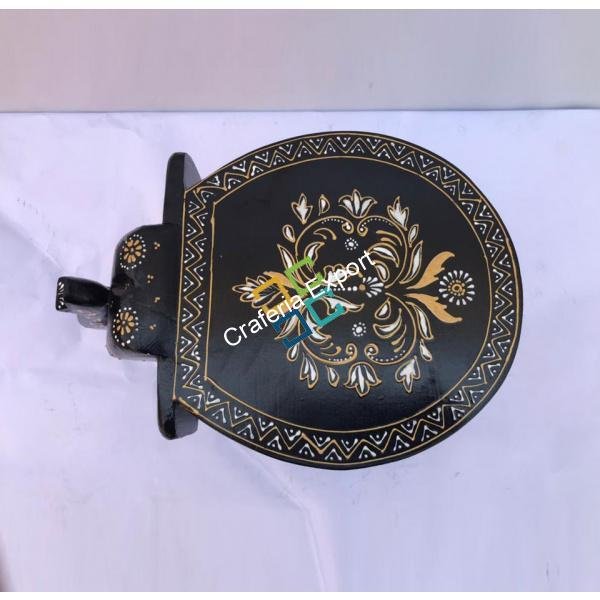 Elephant Shaped Wooden Stool for home decor