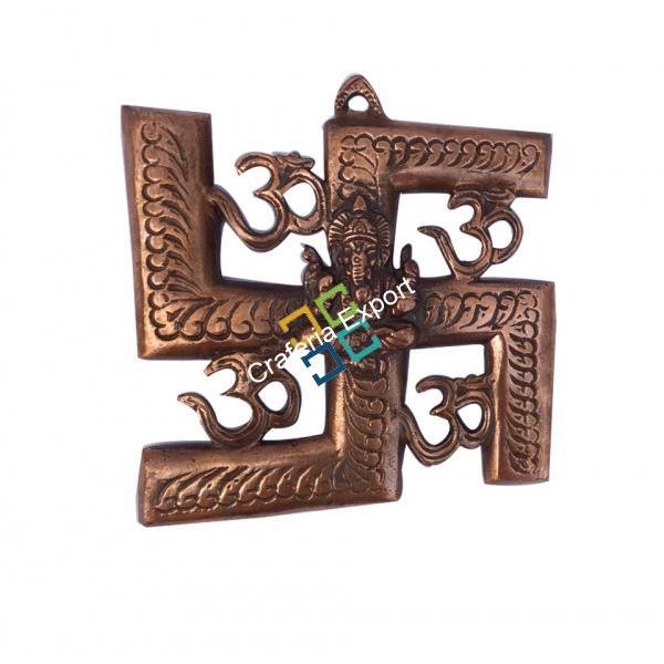 Swastik Om Ganesha Wall Mounted Decor showpiece/Gift Item