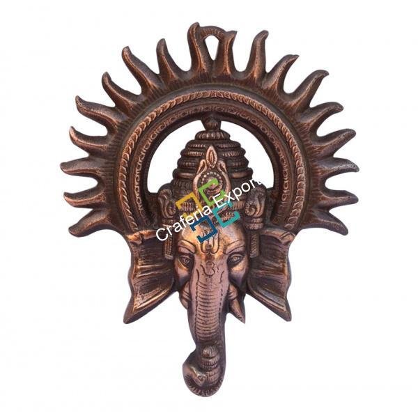 Lord Ganesha with sun wall hanging showpiece for decor/gifts