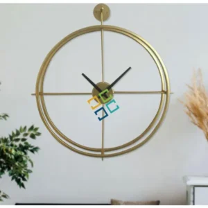Modern Minimalist Golden Wall Clock Home Decor