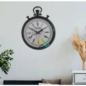 Black Antique Pocket watch style Wall clock