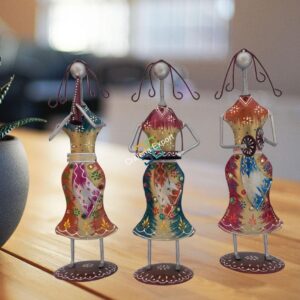Musical dance tribal lady / table top showpiece for home decor /gifts (set of 3)
