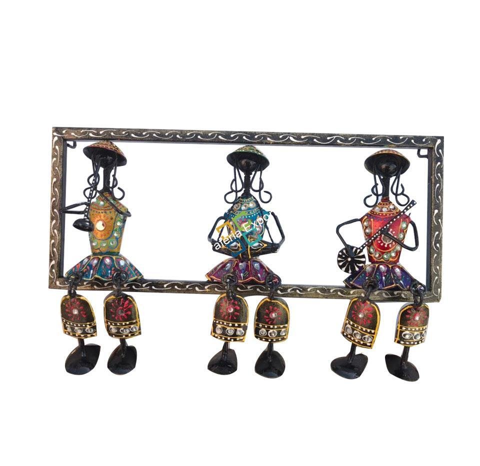 Tribal musical mens showpiece wall hanging frame for decoration/gifts purpose