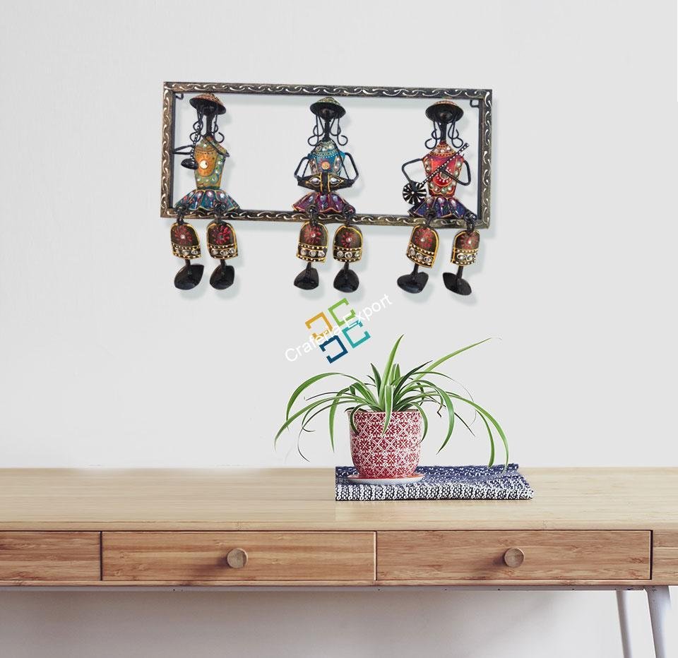 Tribal musical mens showpiece wall hanging frame for decoration/gifts purpose