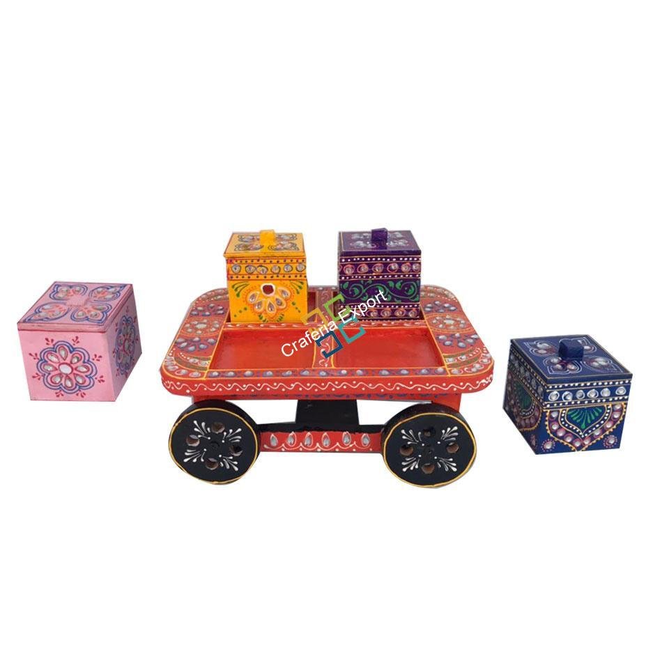 Unique handcrafted serving Trolley /kart for kitchen and dinning table / gifts