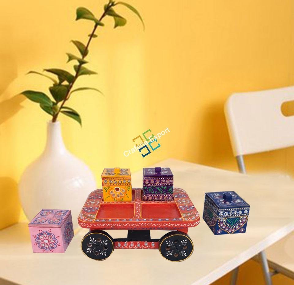 Unique handcrafted serving Trolley /kart for kitchen and dinning table / gifts