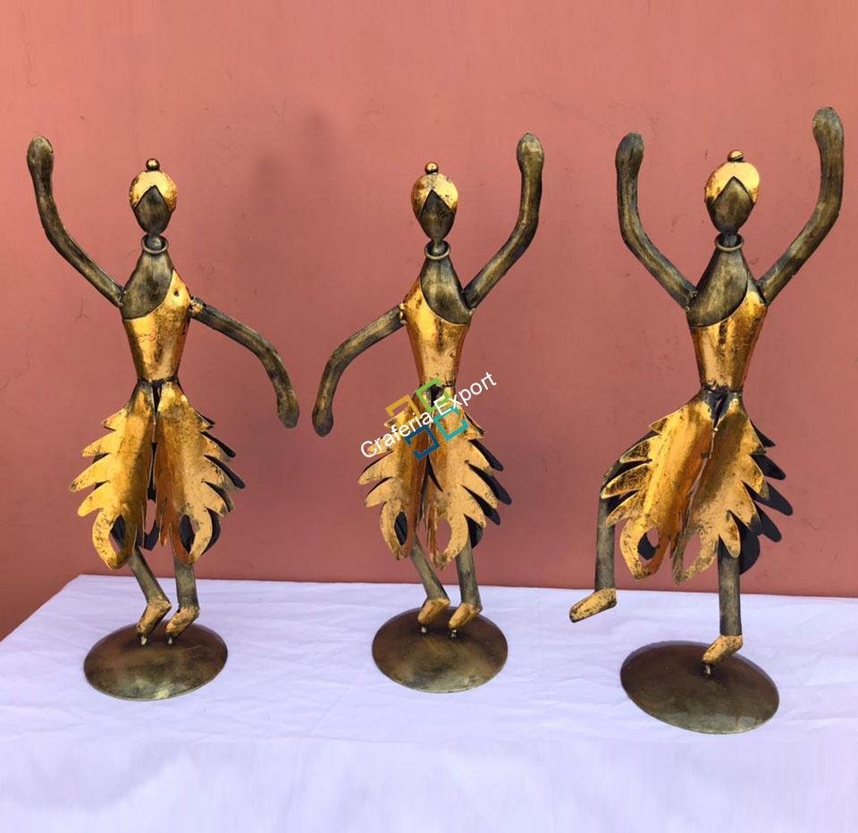 Aadivasi Handicrafts Showpiece Table Top Home decoration set of 3