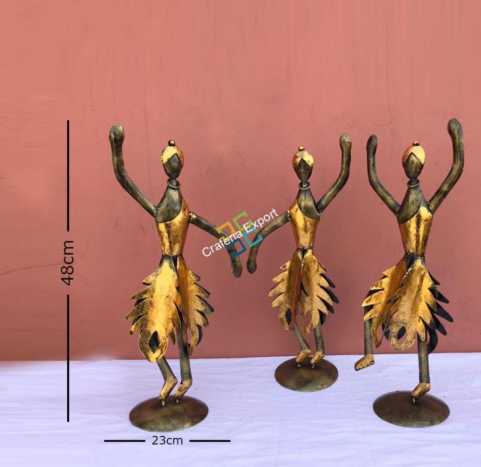 Aadivasi Handicrafts Showpiece Table Top Home decoration set of 3