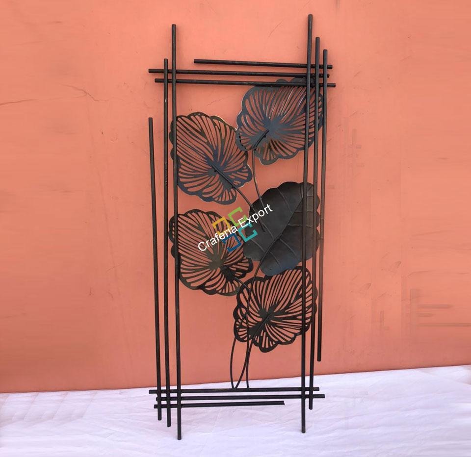 Luxury Green Golden Leaf Wall Hanging Frame for Decor Home/Living room( set of 2)