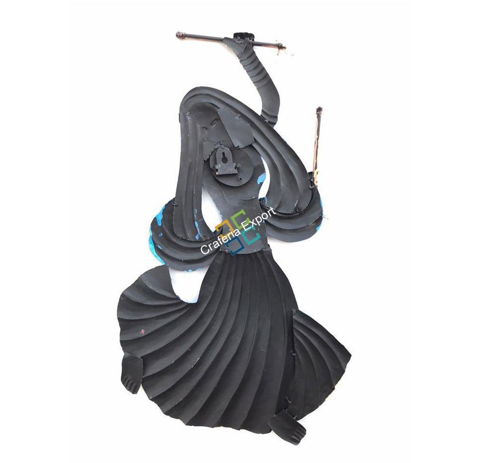 Classic Multicolor Men & Women Playing Dandiya Wall Hanging Showpiece For Home Decoration