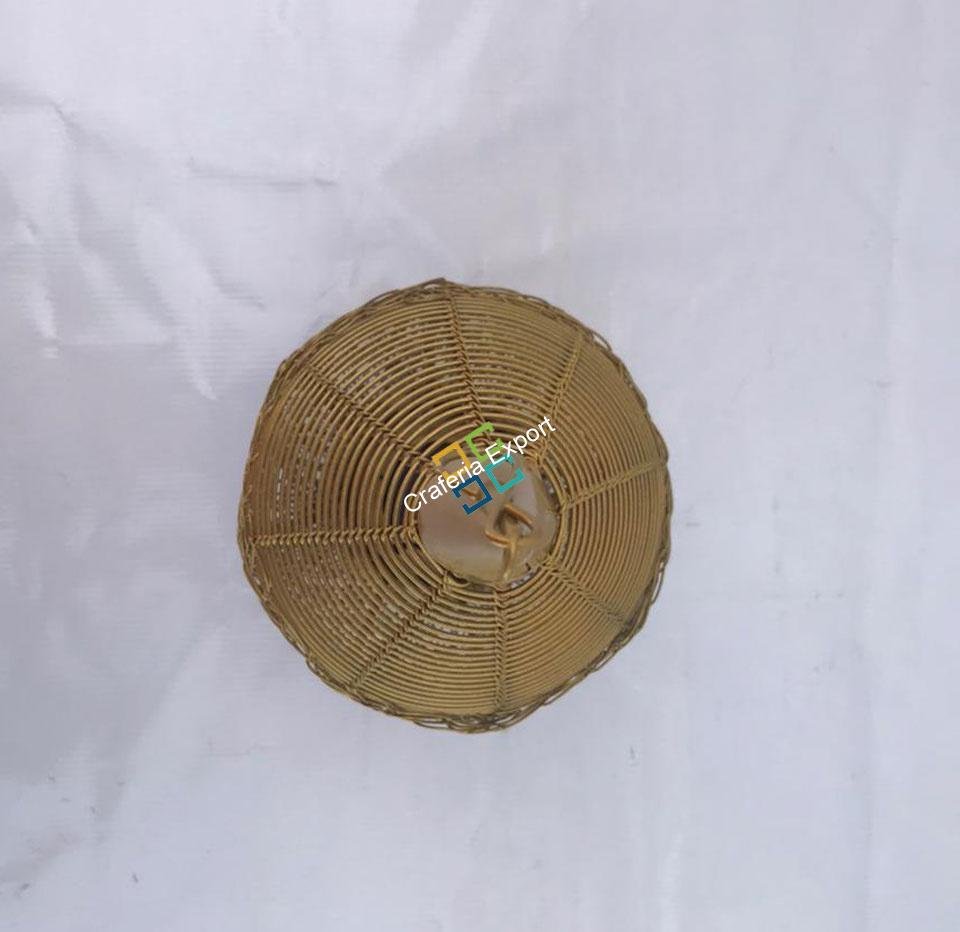 Pear Nest Shape Metal Table Top Tea Light Candle Holder (Hanging & Stand)