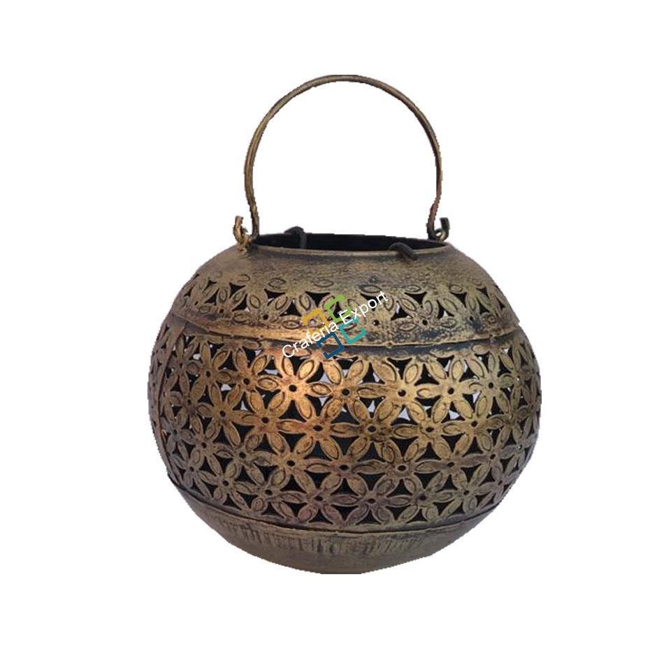 Unique spherically designed shaped T-light candle holder for decorative home/Hanging lantern