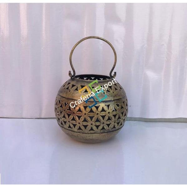 Unique spherically designed shaped T-light candle holder for decorative home/Hanging lantern