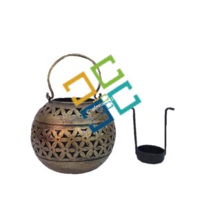 Unique spherically designed shaped T-light candle holder for decorative home/Hanging lantern