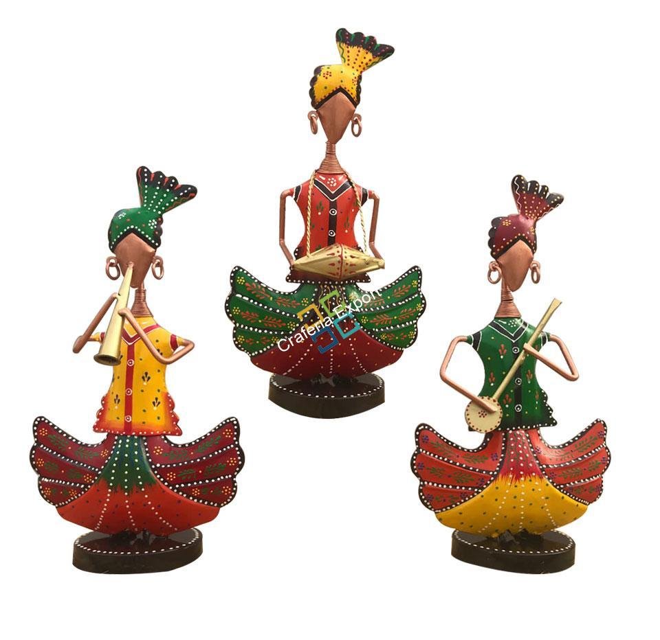 Colourful Indian Musical Men Figurine/Showpiece For Home Decor