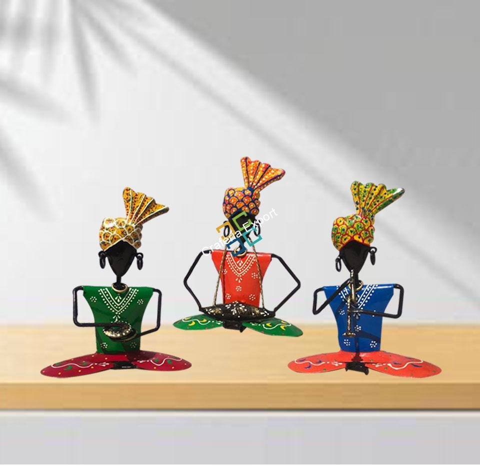 Handcrafted 3 musician men showpiece/Tabletop For Decor