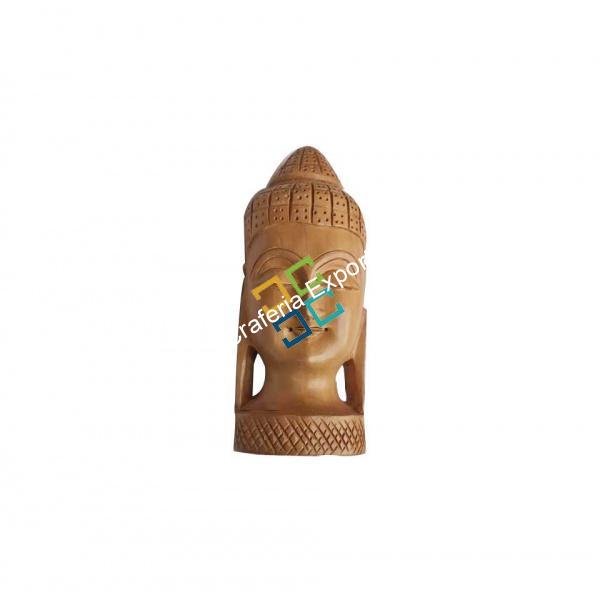 Decorative Wooden Meditation Mahatma Buddha Head figurine