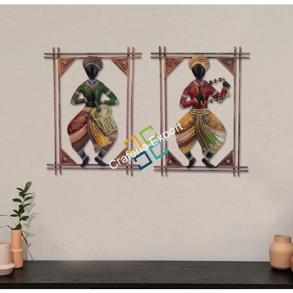 Attractive  Gujarati musical Men wall hanging showpiece for gift /home decoration