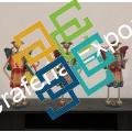 Metal Figurine Unquie Gifts showpiece / mini Doll Standing (set of 3)