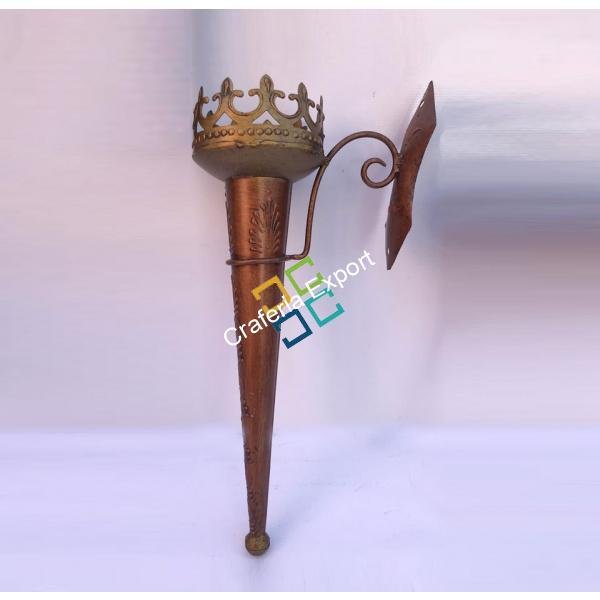 Metal Firelight Mashaal Showpiece for home decor (set of 2)