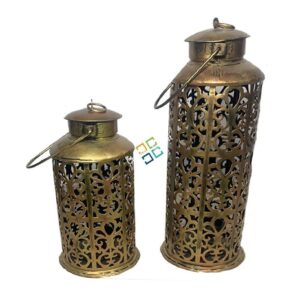 Unique Decoration Hanging Metal T-Light/Candle Holder (Set of 2)  For Home Indoor Outdoor Decor